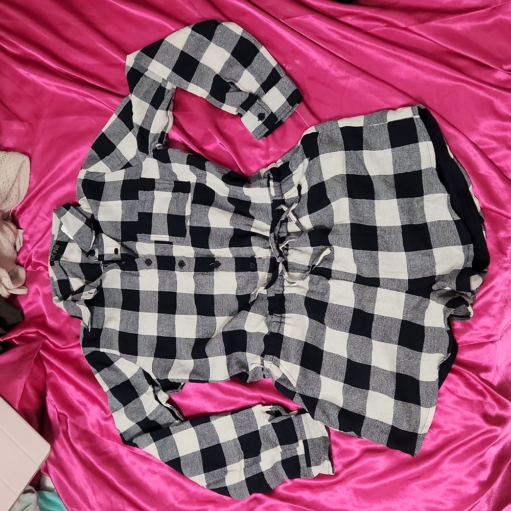 Checkered Navy Romper